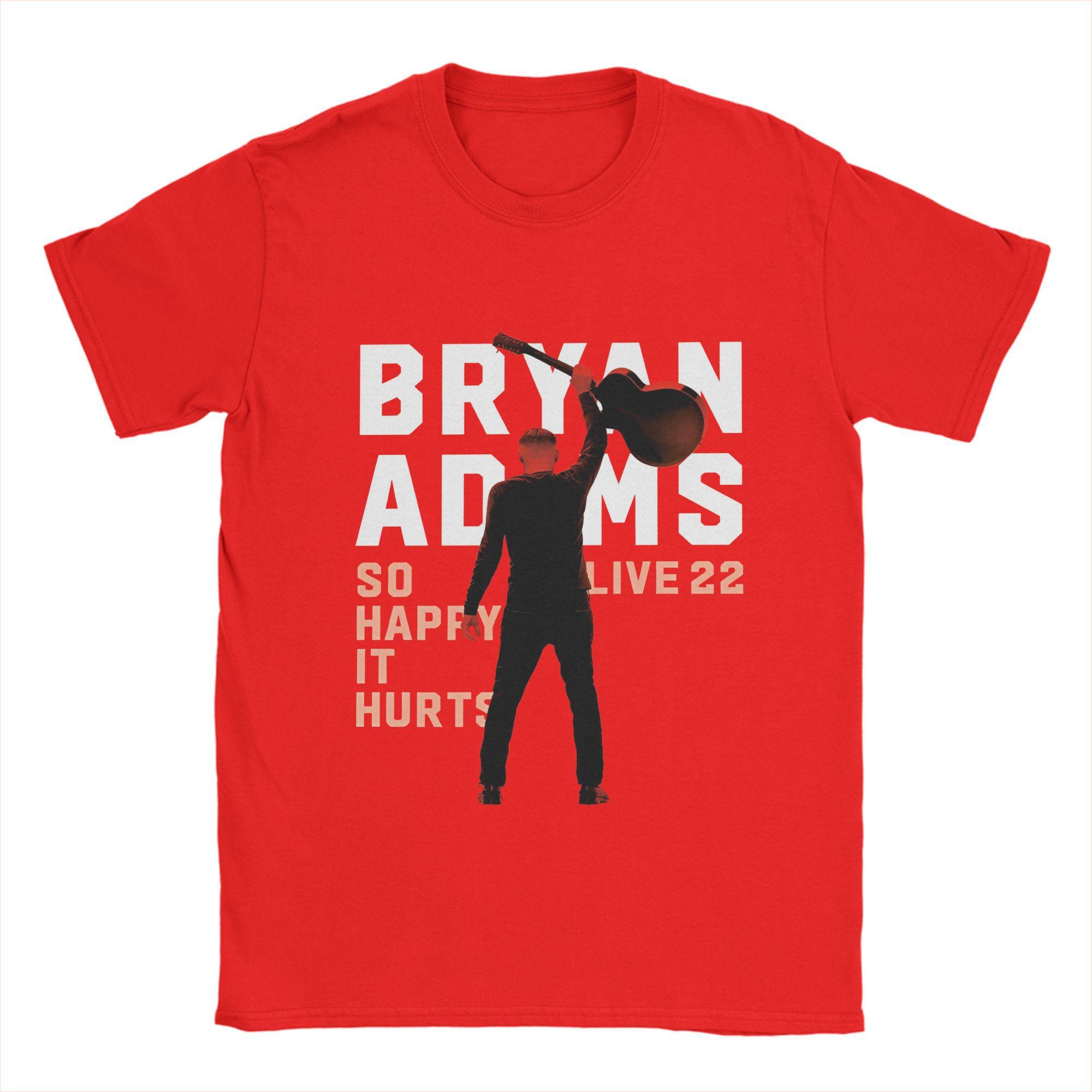 

Новинка Новая Популярная Футболка Bryan Adams Мужская Хлопковая Футболка с Круглым Вырезом Футболки с Коротким Рукавом Летняя Одежда S