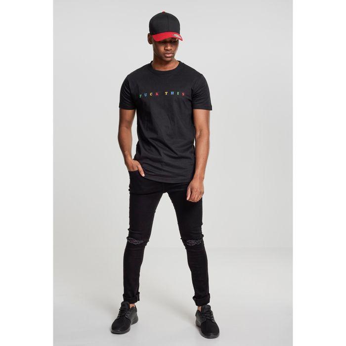 T-shirt - MISTER TEE - Fuck thi - Noir - Manches courtes - Col arrondi