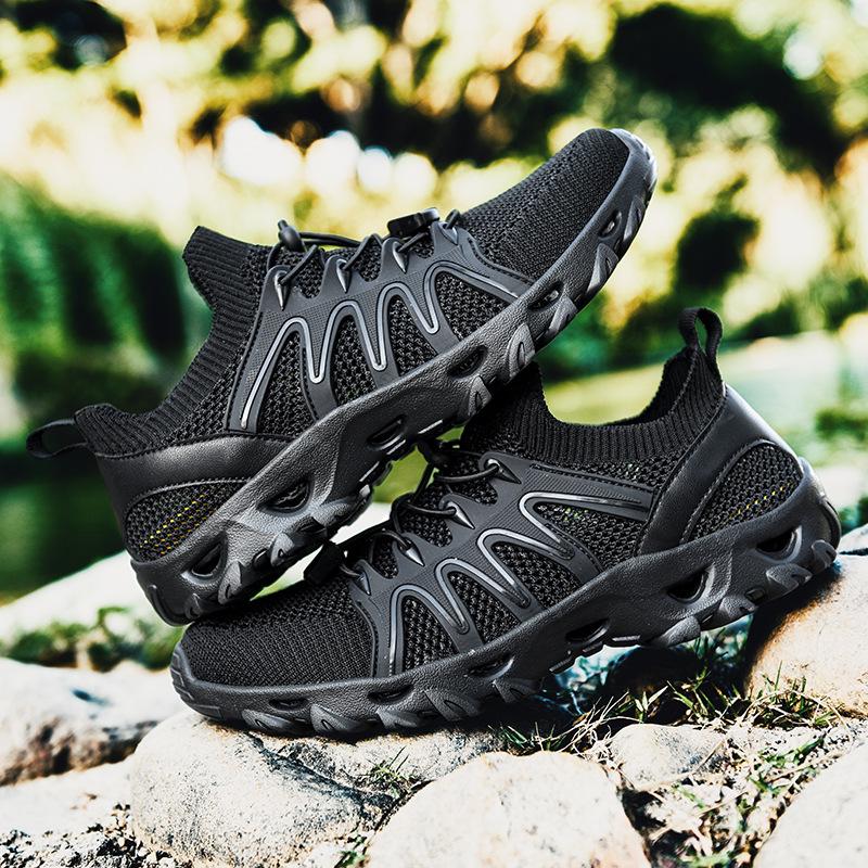 Spring and summer new foreign trade outdoor creek walking shoes breathable men's mountaineering hiking shoes large size sports ultra-light wading sh