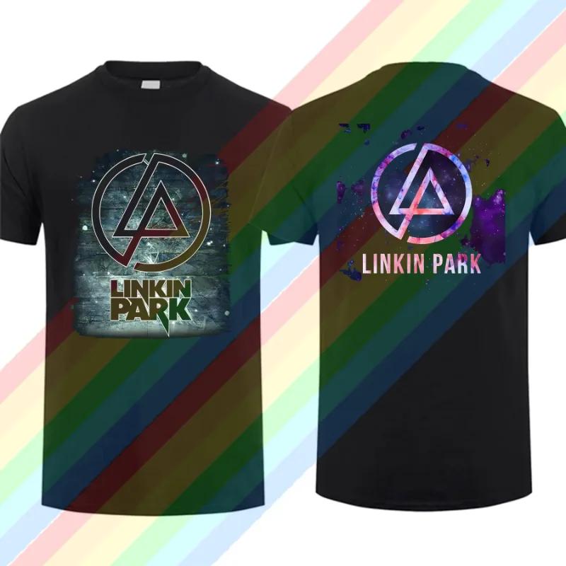 

2025 Fashion Tees Men Linkin Meteora Park T Shirt Double-sided Casual Oversized T-shirt Graphic Youth Cloth Streetwear S-3XL L