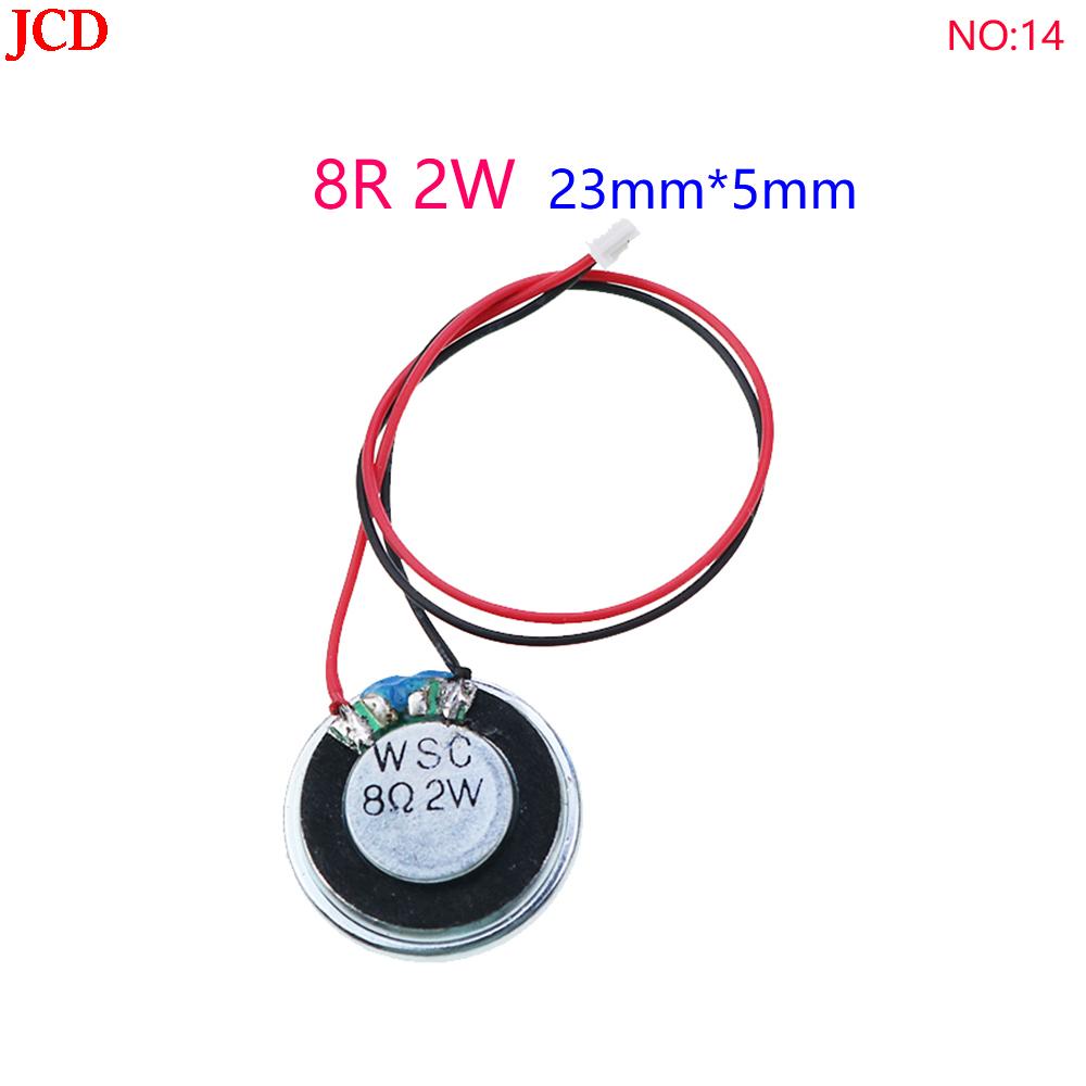 NO:01-16 1pcs ultra-thin speaker 8R 32R 0.5W 1W 2W loudspeaker speaker diameter 20 23 26 28 30 32 36 40 50MM with terminal cable