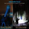 Aluminum Alloy Portable Torch Powerful LED Flashlight USB ReChargeable Outdoor Tactical Zoom Camping Waterproof Flash Light