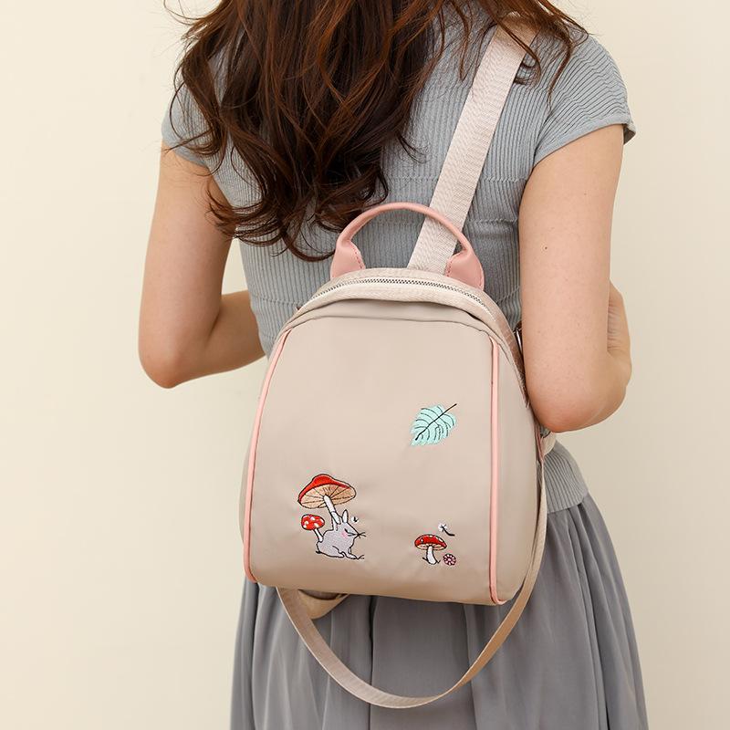 Backpack for Women, New Fashion Trend, Animal Embroidery, Cute Backpack, Convenient for Student Commuting, Lightweight Bag