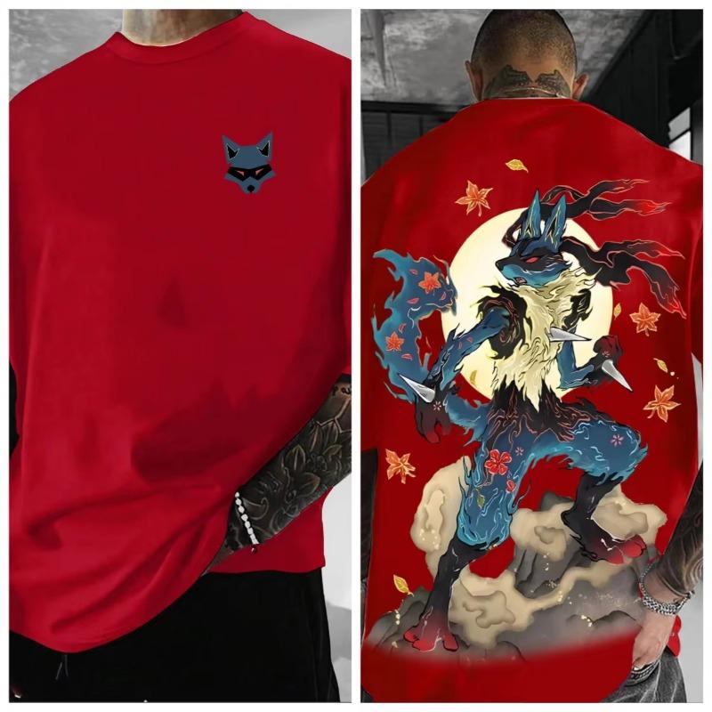 Pokémon Anime 2025 Summer Men's Harajuku T-Shirt Streetwear Cool Printed Loose Fit Casual Outdoor Short Sleeve Parent Child Top