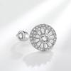 Copper Open Loop Ring With Moving Snowflake Pattern For Female Trendy Hand Accessories