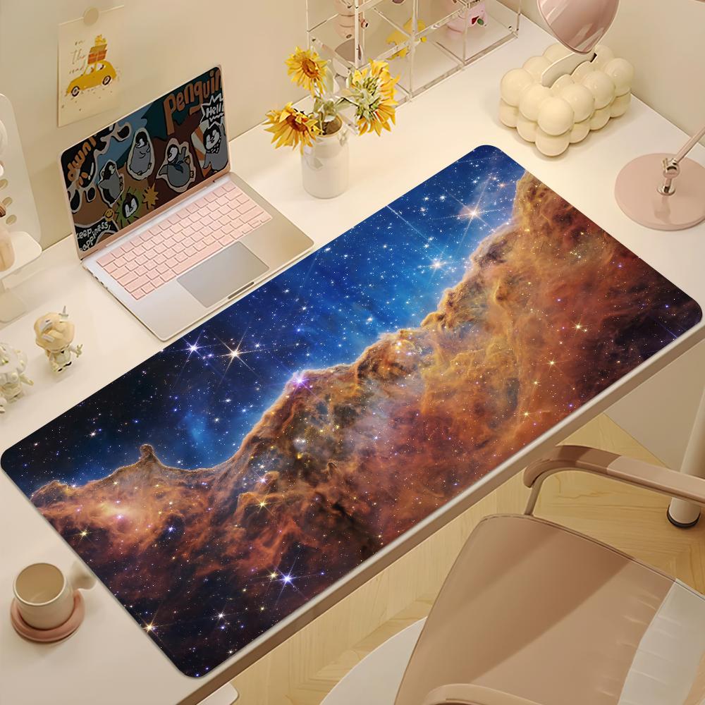 Space Universe Galaxy Nebula Mouse Pad NonSlip Thickened Mousepad Student Gaming Cushion Large Writing Lockedge Office