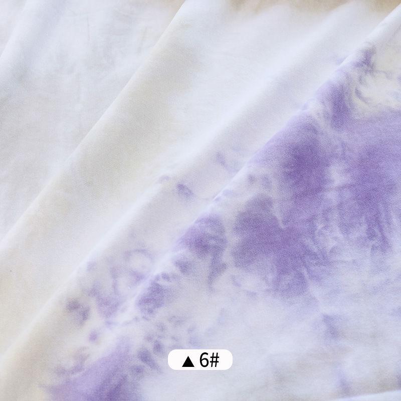 Breathable Tie Dye Fabric Casual Colorful Teens Korean Style Homewear Cloth Sewing Streetwear Decoration Vintage Fashion Chic
