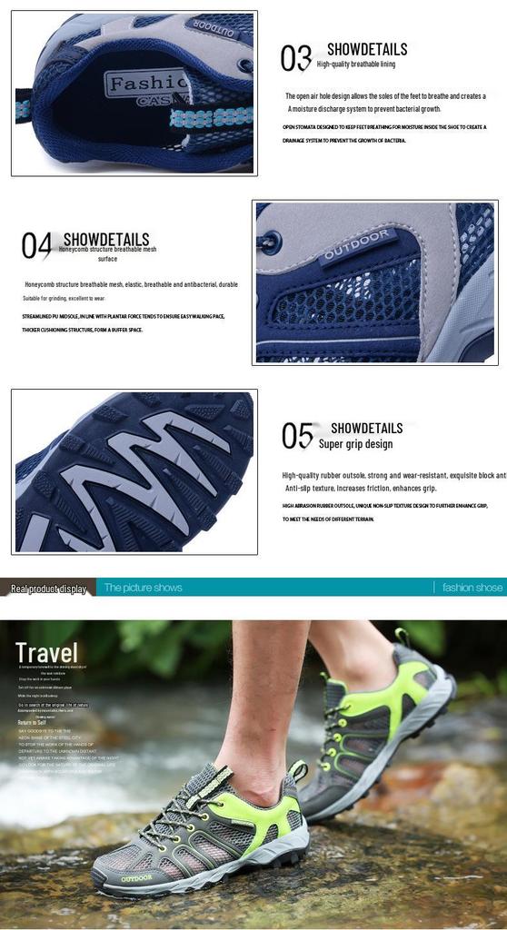 Women's Breathable Non-Slip Outdoor Hiking Shoes - Perfect for Summer, Creek Wading, or Casual Trekking
