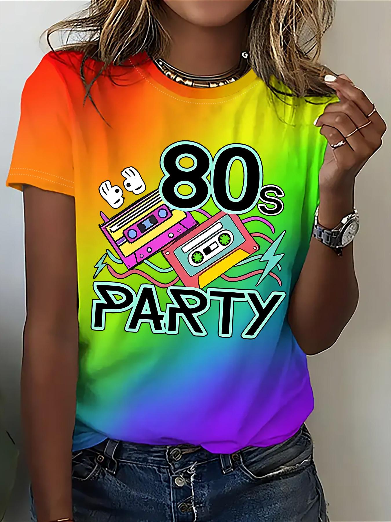 Printed Design - Not Textured Women s Fashion T-Shirt. Printed Design Round Neck Gradient Rainbow T-Shirt. Women s Casual Round Neck Short Sleeve T- S дубильная кора