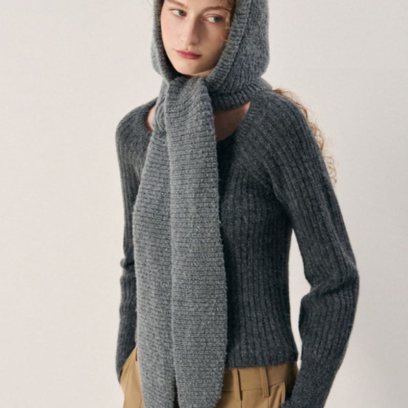 

DRAWFIT WOMEN Boucle Tie Muffler Balaclava [2COLORS] MIXED PINK