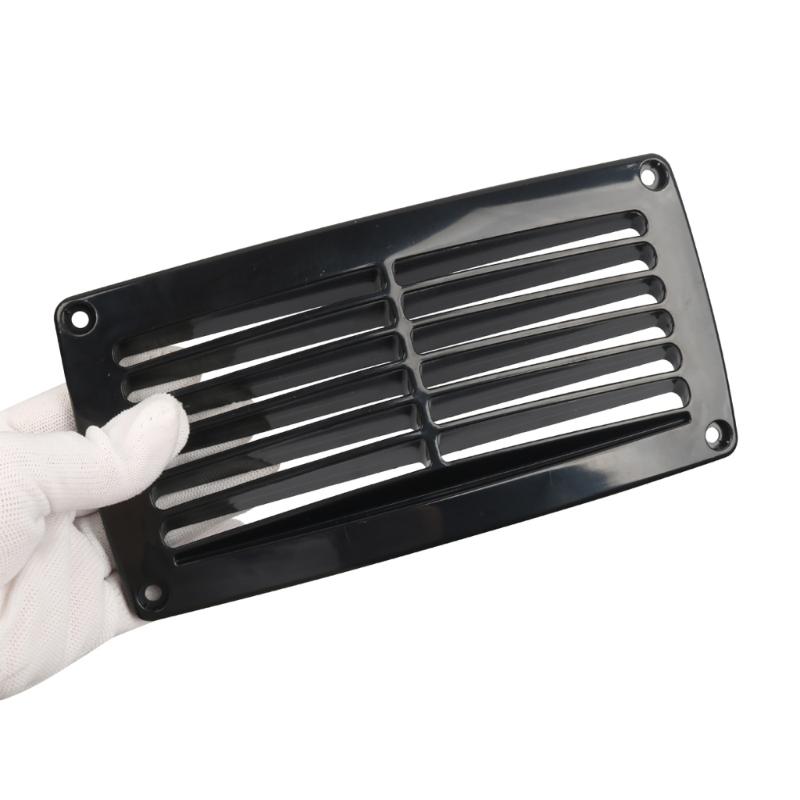 Wohnmobil Außenlüftungsgitter 20,5 x 10,5 cm ABS Lamellenlüftungsgitter mit Schrauben für Camper, Wohnwagen und Marineboote