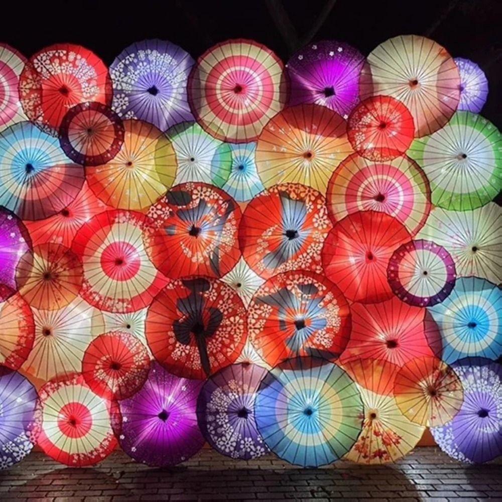 10 Farben Kinder Dekorativer Schirm Tanzaufführungsschirm Brautjungfern Party Szenerie