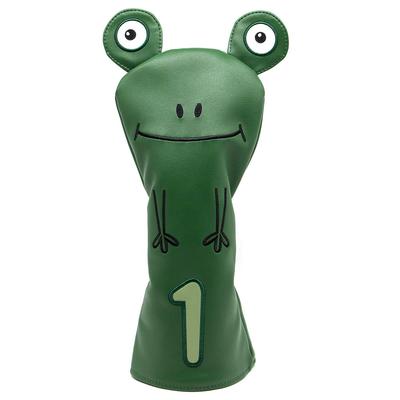 Funda de Madera de Golf Estilo Rana Juego de Fundas para Cabeza de Golf Funda para Driver de Golf Funda para Cabeza para Fairway e Híbridos Hecha de Cuero Premium Aliennana Popular Golf