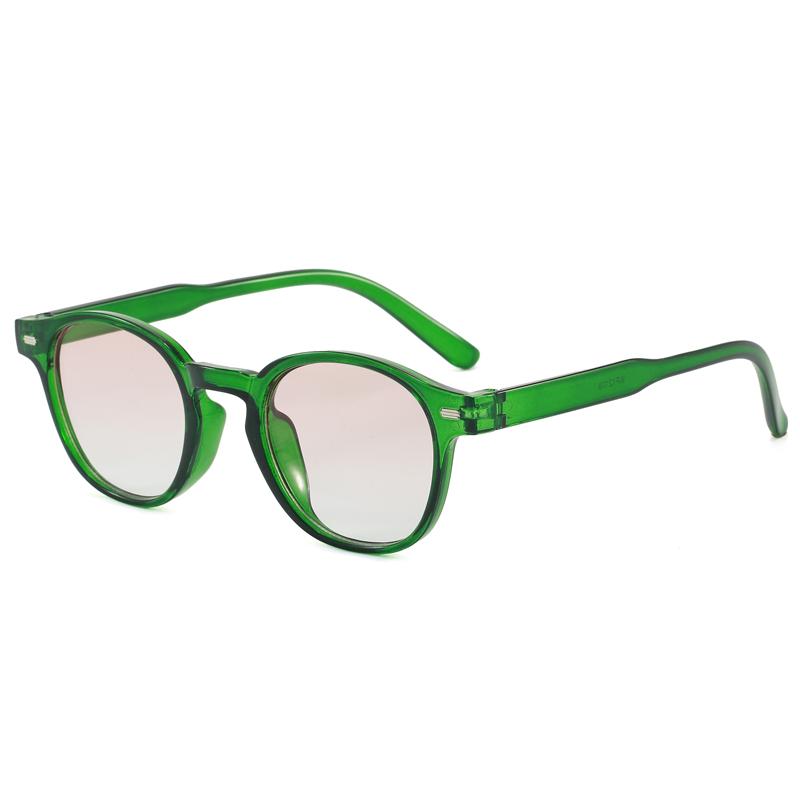 New Korean Round Plastic Sunglasses for Men and Women Fashion Trendy UV Resistant Glasses Outdoor Sunscreen Sunshade Eyewear