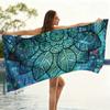 Blue Datura Beach Towel Quick-Drying Super Absorbent Suitable For Beach Vacation Pool Yoga Summer Gift For Friends And Families