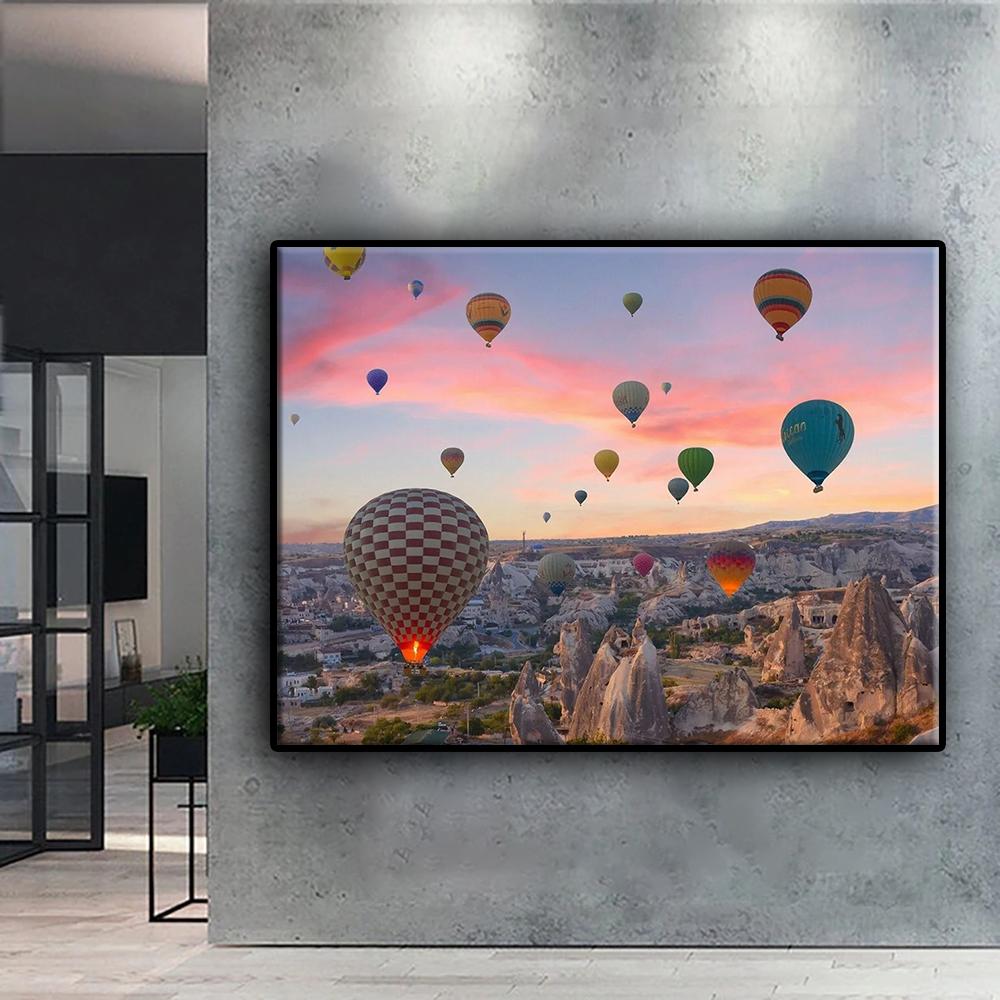 Vollständiges 5D-Diamantgemälde zum Selbermachen, Heißluftballon, 5D-Diamantgemälde