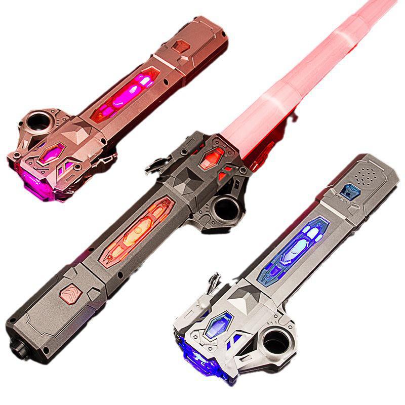 Telescopic Star Wars Laser Sword with Colorful Flash - 2 In 1 Glow Stick Toy.
