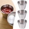 12PCS/SET Small Size Barbecue Dipping Cup 304 Stainless Steel Seasoning Dish Sauce Cup  Kitchen Use