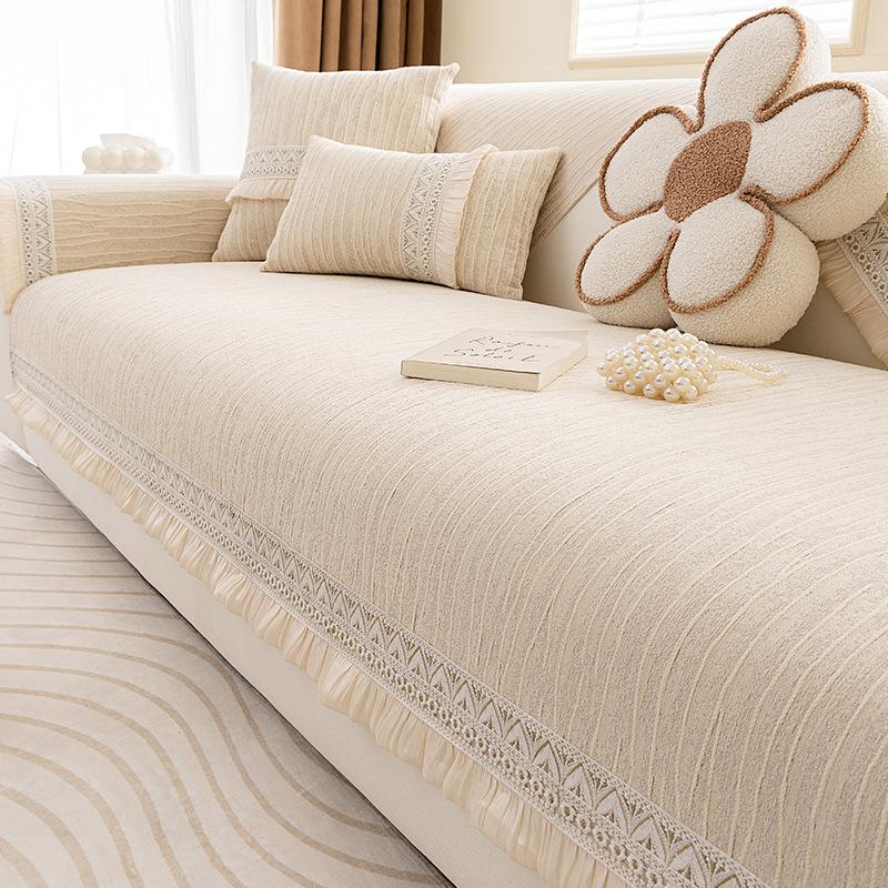 

Light French Sofa Cushion, Universal Non-Slip Cover For All Seasons, New Light Luxury High-End Seat Cushion, Backrest Cover 70*70cm