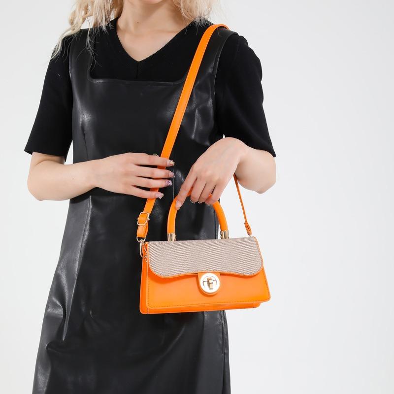 New Fashionable and Versatile Women's Bags, Commuting Daily Practical Contrasting Color Handbags, Shoulder Messenger Bags