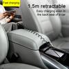 Charging Cable Telescopic Design Spring Charging Anti-winding 5A Fast Line Type-C/USB/8-Pin Data Accessories Phone