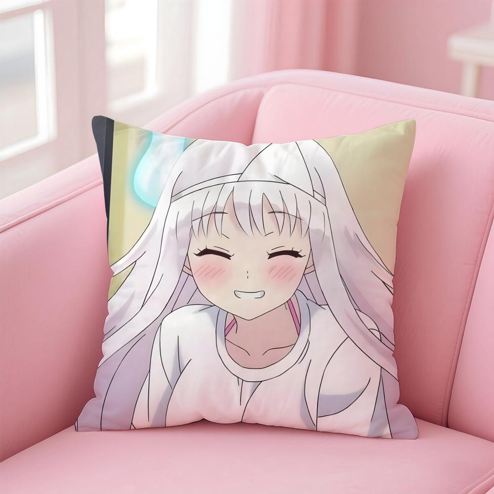 Yuuna And TheHaunted HotSpring Cushion Cover Comfortable Reversible Pillow Cover Ideal For Car Sofa Bedroom & Beyond