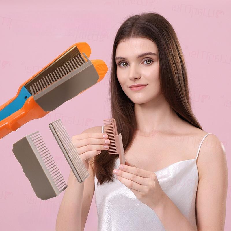 1pc Barber Straightening Comb Attaches To Flat Iron For Low And High Temperature Hair Straightner DIY Hair Styling Tool Travel