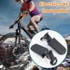 2Pcs Bike Rear Pedals Mini Folding Bike Pegs Aluminum Alloy Non-Slip Bicycle Footrests Quick Release Foot Plates Pedals for E-Bike