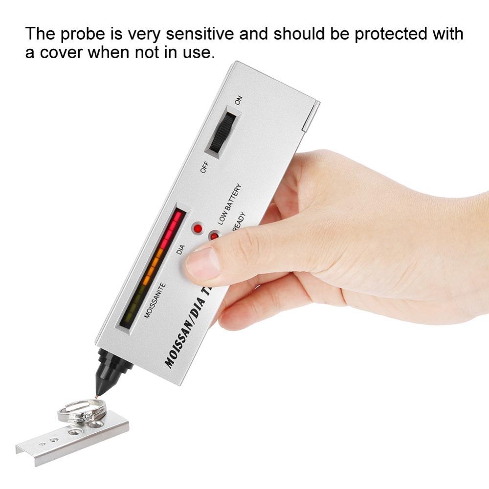 Professional LED Indicator Moissan Tester Plastic Moissanites Detector Gemstone Detection Diamond Selection