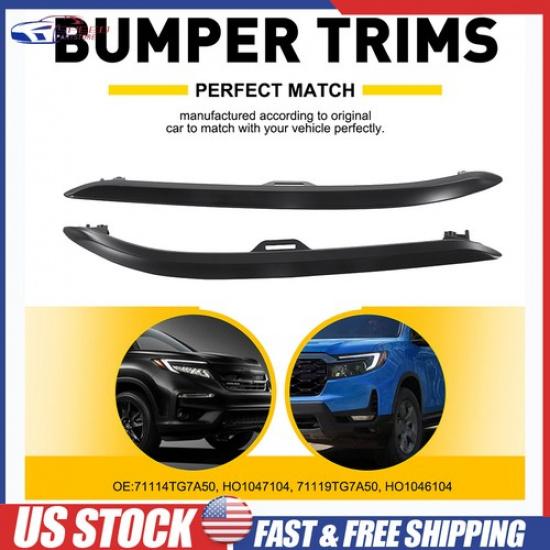 Front Lower Bumper For -22 Honda Pilot Molding Trim 71119TG7A50 71114TG7A50