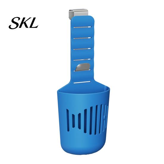 Cleaning Tablet Dispenser for Toilet Tank Holder, Adjustable Hanging Controlled Dispenser, with Rustproof Bleach Storage Basket Hook, Plastic Carrier