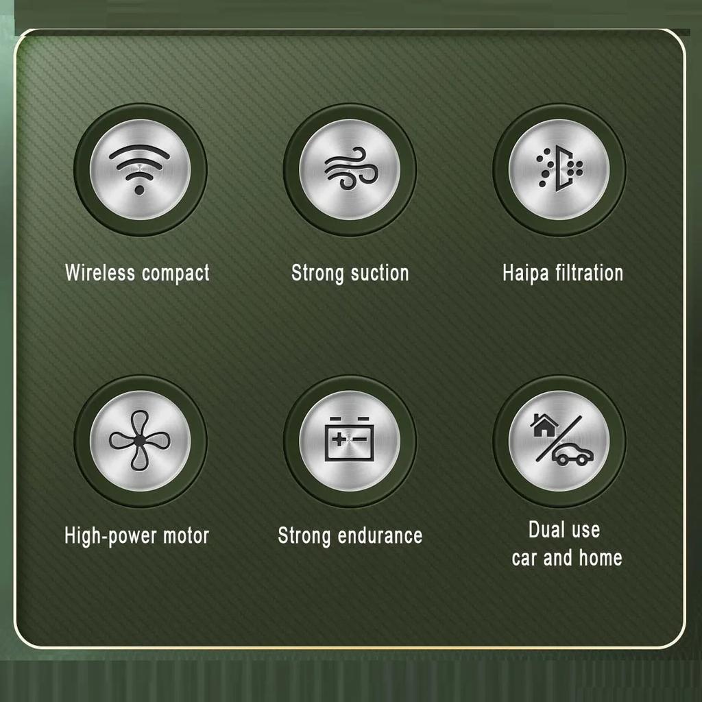 Car Vacuum Cleaner High Power Powerful Cleaning Dust Removal Multifunctional Wet And Dry Dual-Use Handheld Vacuum Cleaner