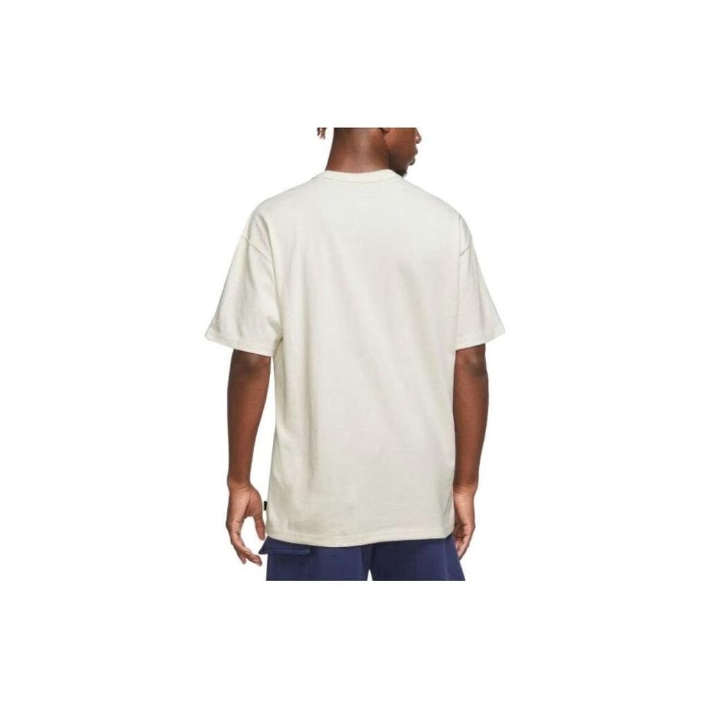 Nike T Shirts Men's White Crew Neck Moderate Straight Fit DO7393-030-X
