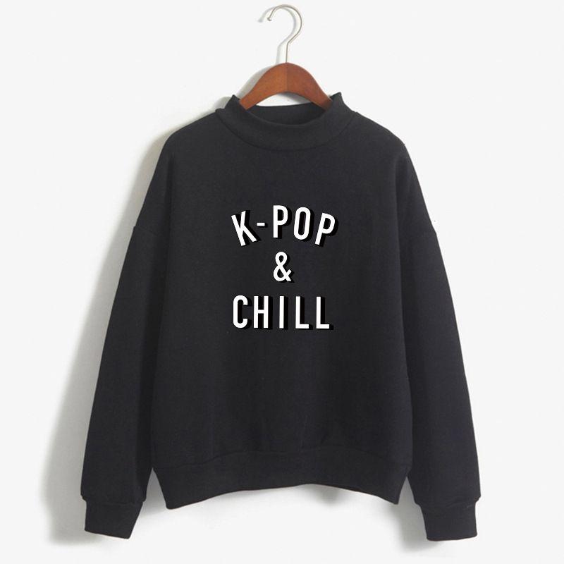 Kpopchill Women Sweatshirt Sweater Tops Jumper Hoody Pullover Colors 8 8 Colors