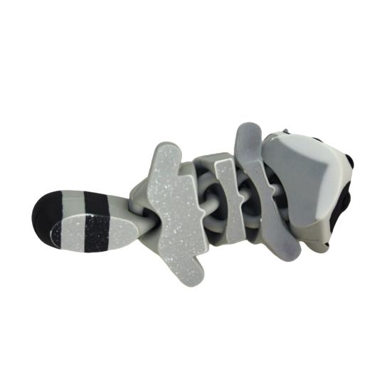DYS 3D Printed Raccoon Figurine Decoration with Movable Joints, Cute Articulated Animal Desktop Ornament, Stress Relief Toy for Home Office