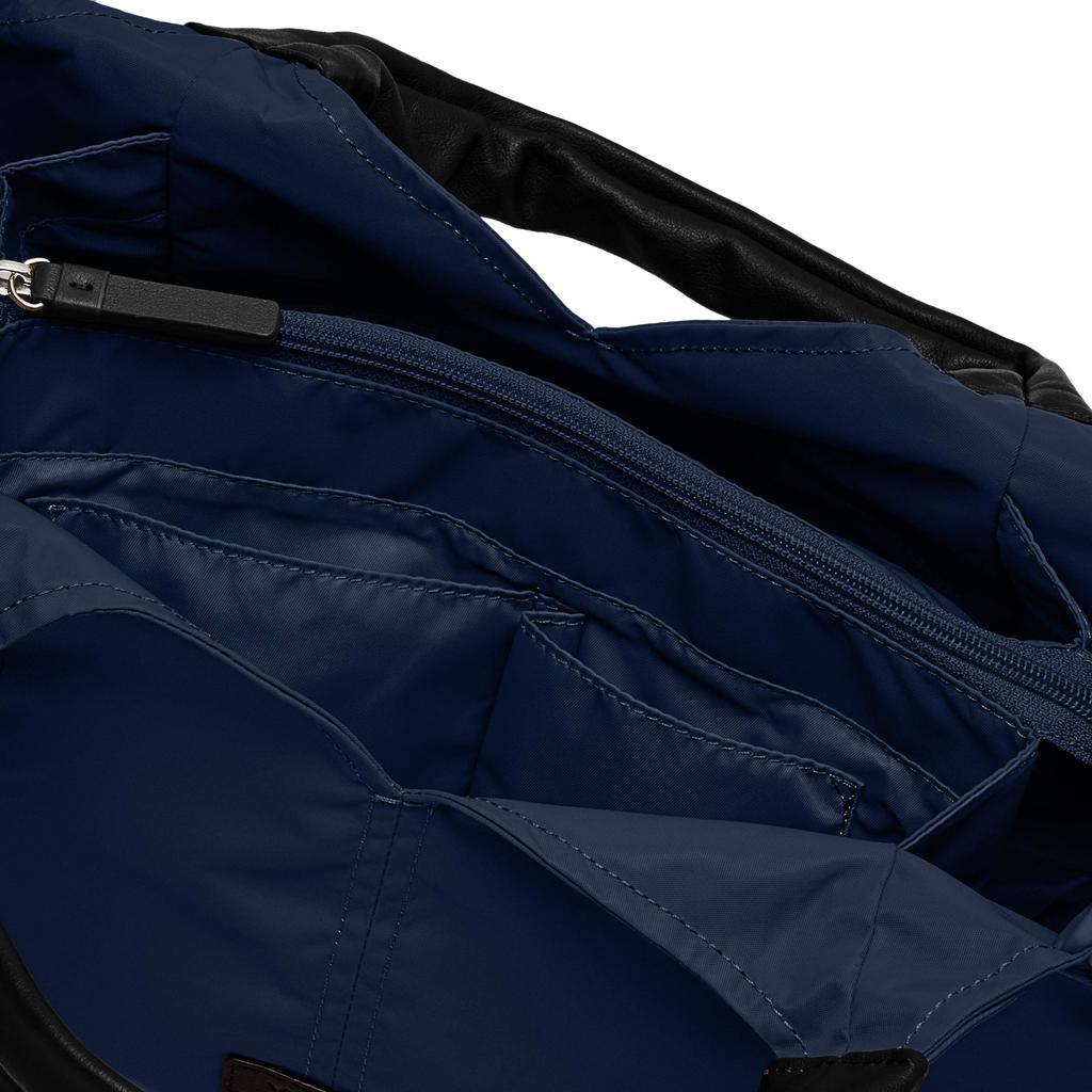 Isaac Recycled Nylon Fluffy Tote Bag, Small, Y01-03-01, Navy