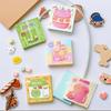 3Pcs Cute Food Theme Memo Pad Cartoon Tearable Non-Sticky Notes Office Message Notepad Journal Material