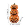Miniature Pumpkin Figurine Crafts Resin Statue Landscape Housewarming Gift Halloween Decor for Home Garden Indoor Desk Fireplace
