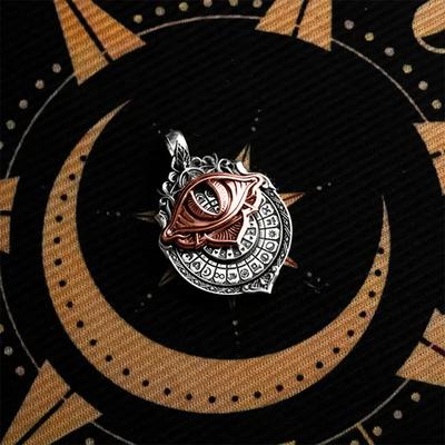 Tarot Vision Anhänger - Allsehendes Auge Halskette, Tarotkarten Symbol Anhänger, Mystischer Wahrsage Schmuck, Spirituelle Führung