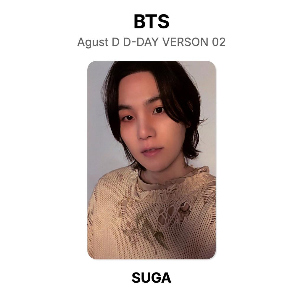 BTS Agust D D-DAY VERSON 02 Official Photocard
