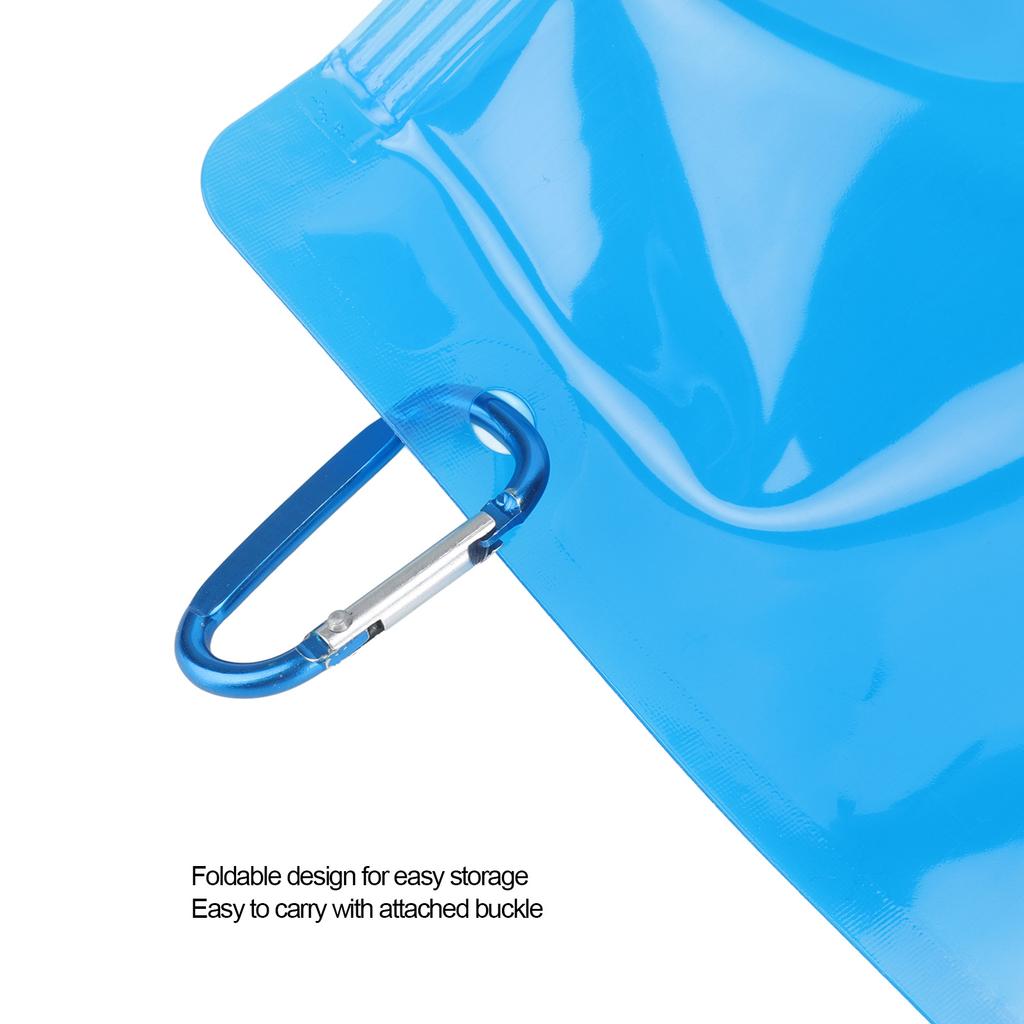 Collapsible Water Bottle Multifunction BPA   PE Soft Water Bottle for Outdoor Travel Camping 700ml