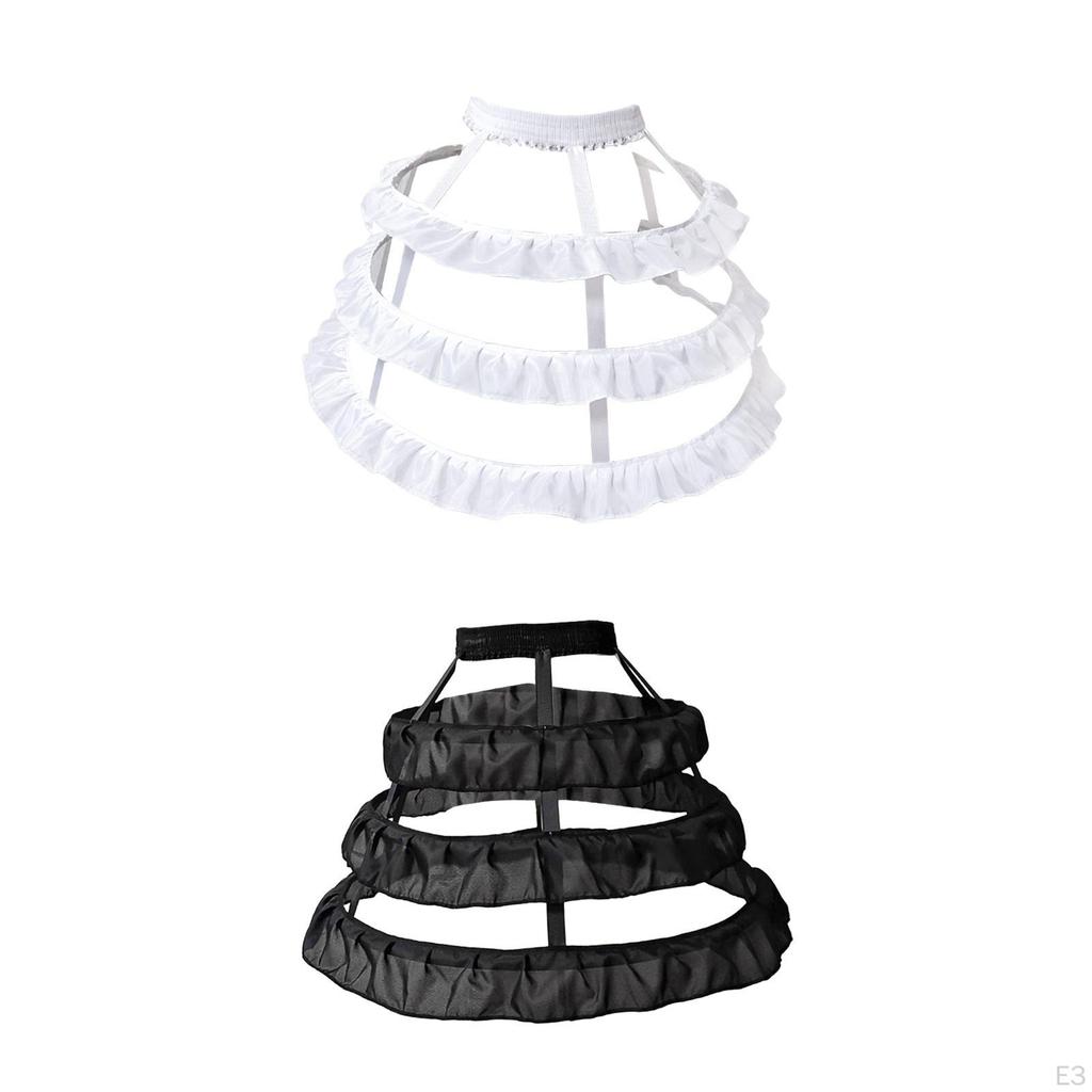 Dress Pannier Petticoat Hoop Skirt Cage for Party Costume Dressing Prom Holidays