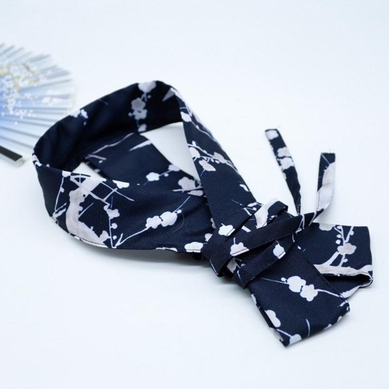 Women's Kimono Collar Support Accessory for Traditional Japanese Dress Core Collar Lining with Flower Print Kimono Belt