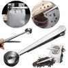 2-in-1 Multifunction Stainless Steel Coffee Scoop with Clip Coffee Tea Measuring Scoop 1Cup Ground Coffee Measuring Scoop Spoons