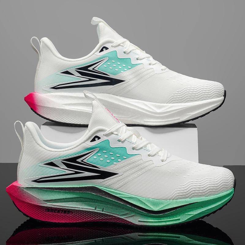 Men Sports Speciality Marathon Running Shoes Carbon Board Breathable Lightweight Women's Comfortable Athletic Nonskid Cushion Stability Sneakers