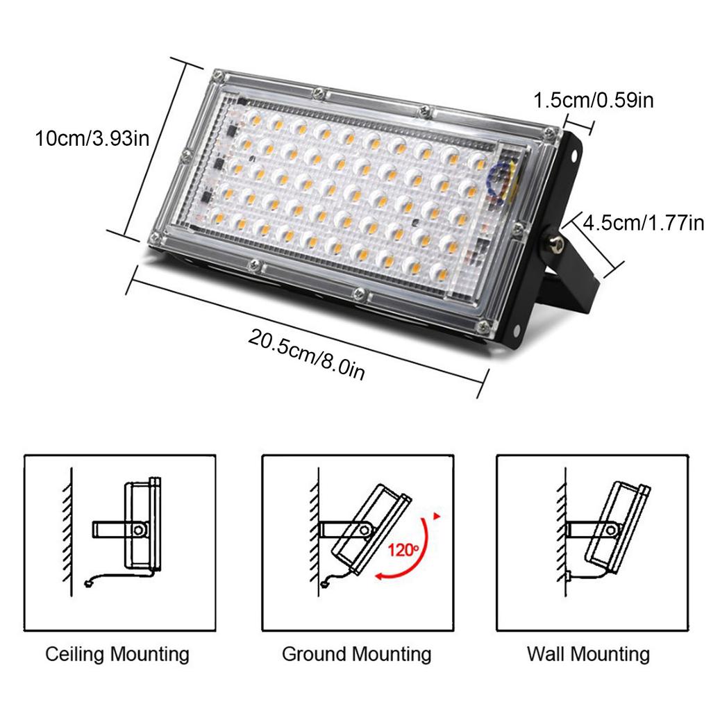 LED UV Black Light Blacklight Flood Light with Plug for Printing Spraying