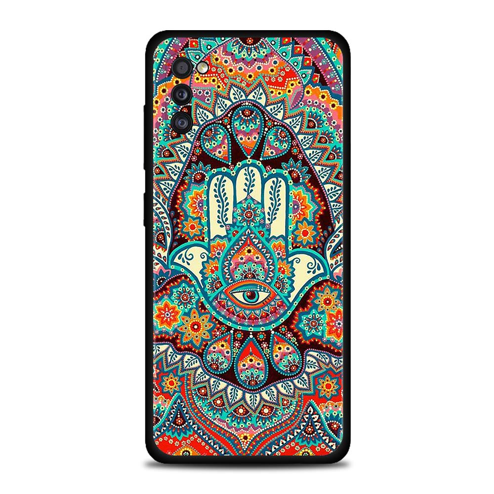 Mandala Chakra Yoga Shell For Samsung Galaxy A71 A52 A51 A91 A72 A42 A41 A32 A31 A21s A21 A12 A11 A02s Cover Soft Case TPU Caso
