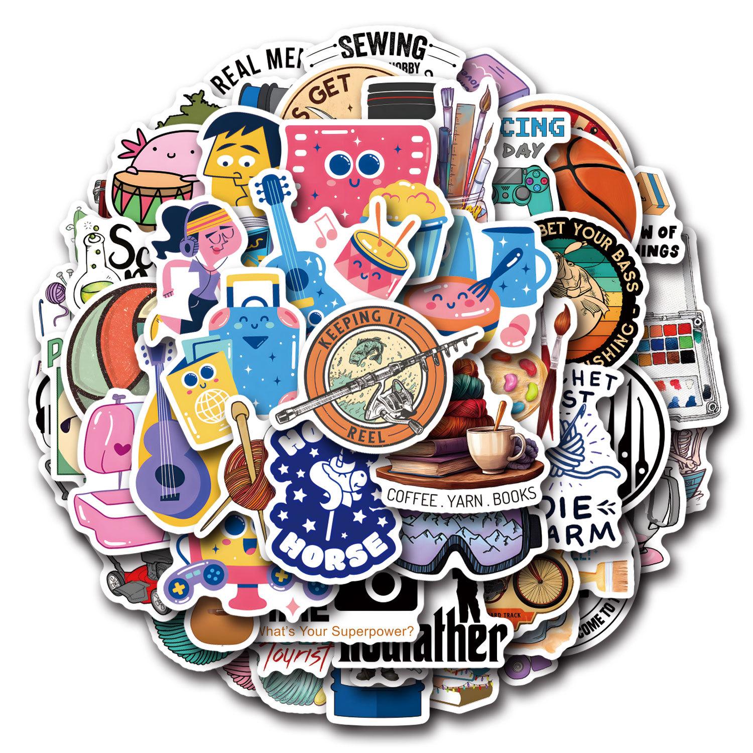 

55 Хобби Мультяшные Милые Граффити Наклейки Декоративные Наклейки для Скутера Ноутбука DIY