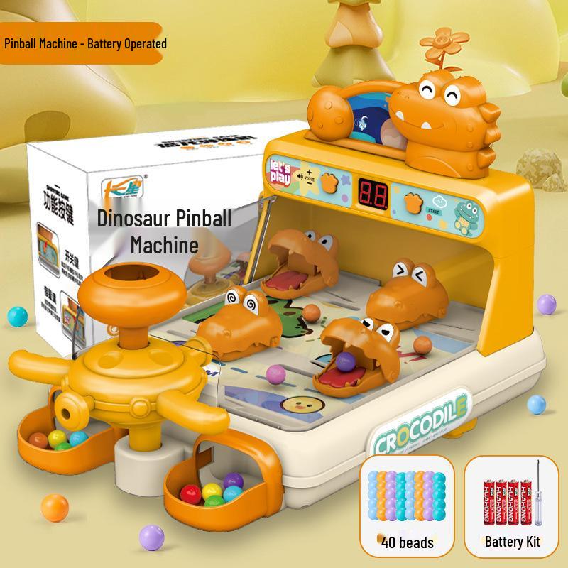 Children's Alligator Marble Pinball Puzzle Game – Level-Breaking Shooting Challenge