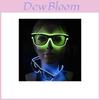Gafas LED de Alambre El de Calidad Premium, Gafas de Sol Luminosas que Brillan para Fiestas de Discoteca de DJ
